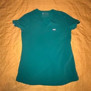 FIGS Women’s Catarina Scrub Top, XS in Hunter Green *LIMITED EDITION COLOR*